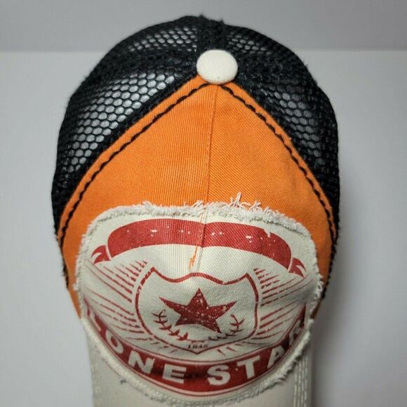 KBETHOS Lonestar Snapback Hat Distressed Baseball Cap Mesh Back Adjustable - Picture 6 of 11